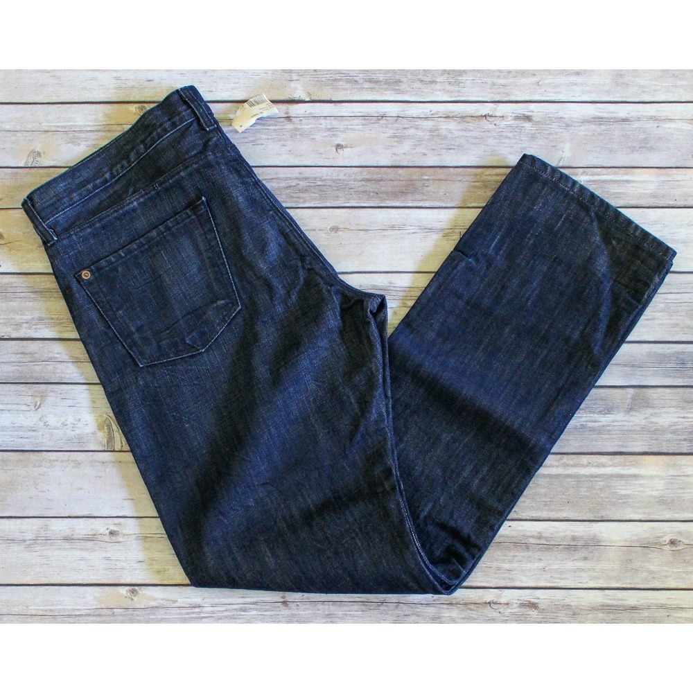 Ksubi Jeans Mens 38 x 33 Dark Wash Denim Straight Leg Button Fly Made in USA